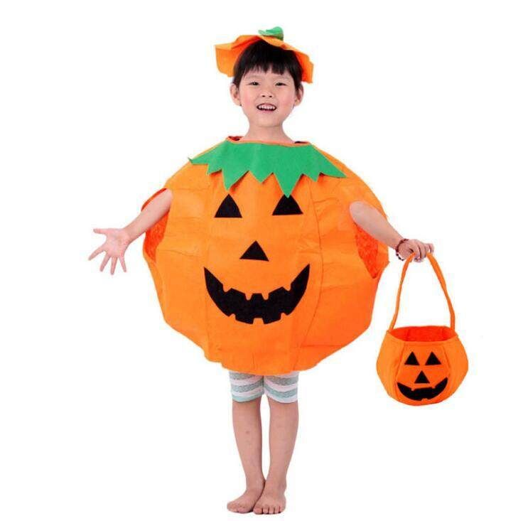 Halloween Makeup Dress Costumes Adult Children Pumpkin Clothes Props Cloak