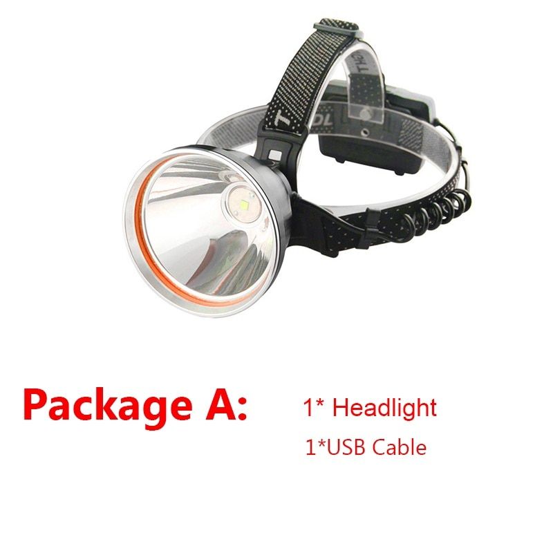 500000LM 1000M Long Range Super Powerful Led Headlamp 18650 Headlight USB Rechargeable Outdoor