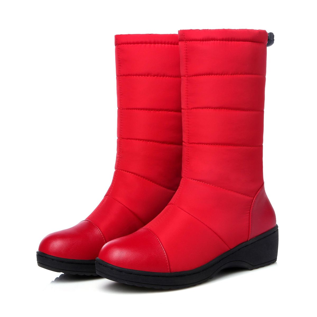 Warm Wedge Heel Ankle Boots For Woman Winter Shoes