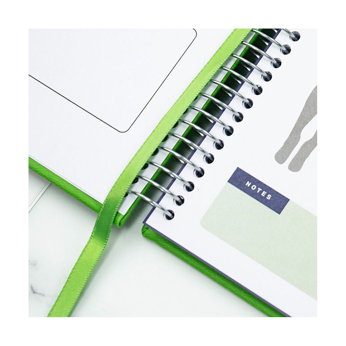Fitness Journal Workout Planner Gym Notebook, for Men Women (Green)
