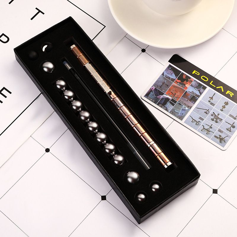 Creative Metal Magnetic Pen Decompression Toy Pen Multifunction Fidget Touch Pen School Office