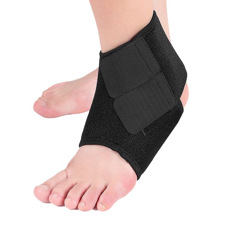 2 PCS Adjustable Compression Ankle Brace, Size: L Left