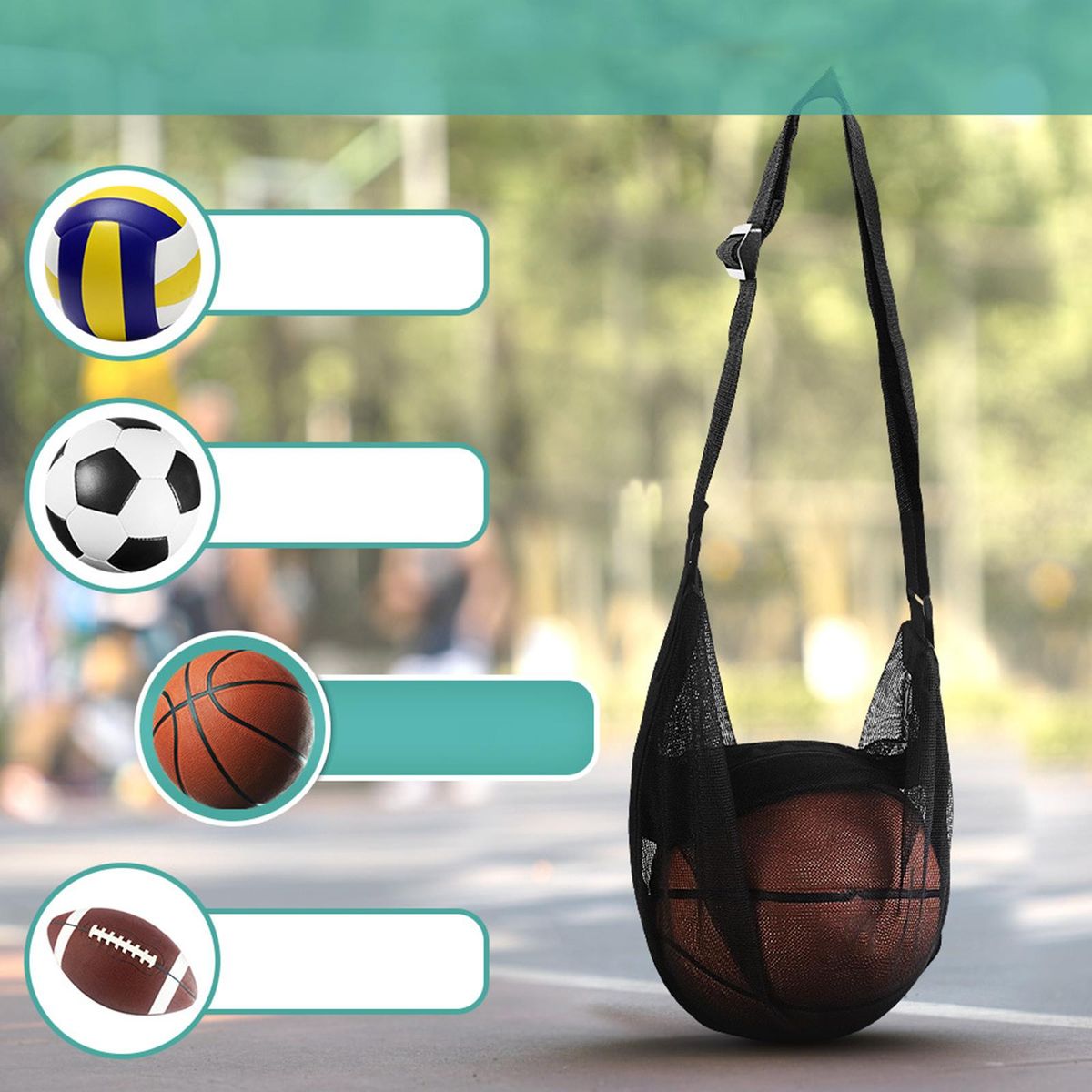 Basketball Shoulder Bag Volleyball Ball Storage Bag For