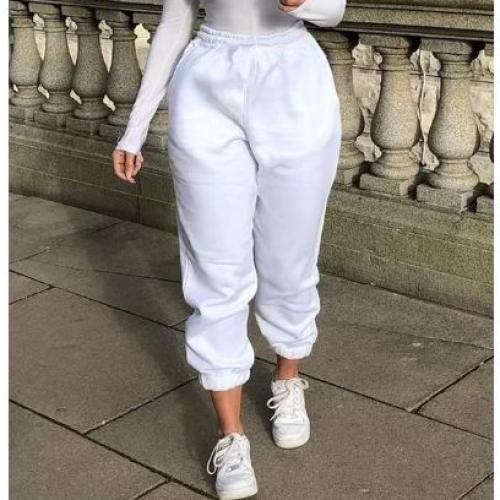 Huggies Chic Female Joggers Pants - White