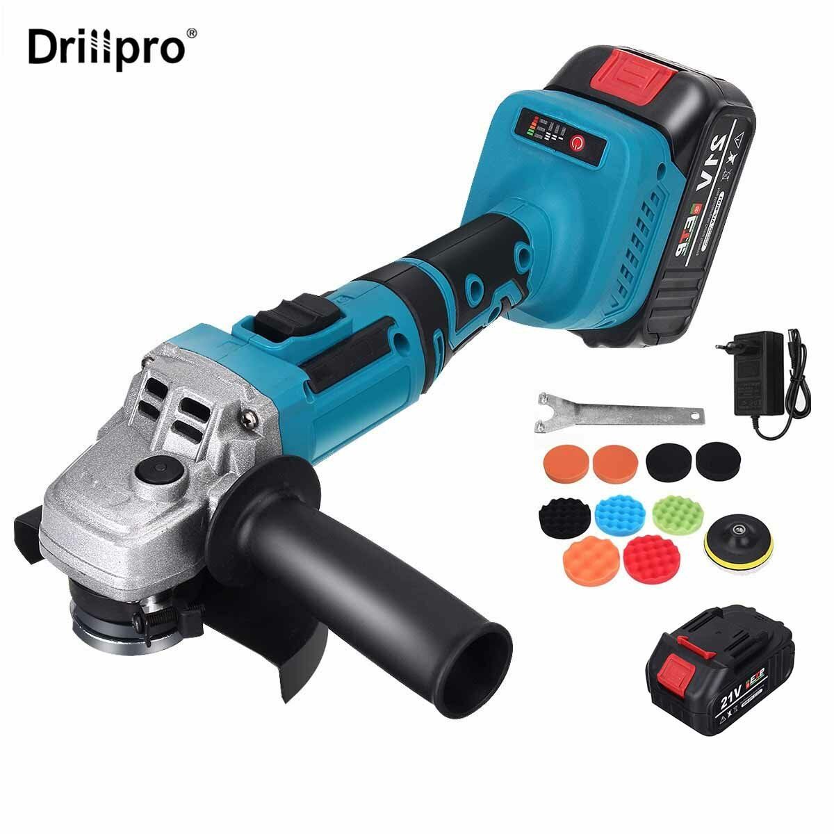 Drllpro 800w 21v 5 Inch 10000rpm 6000mah Lithium Battery
