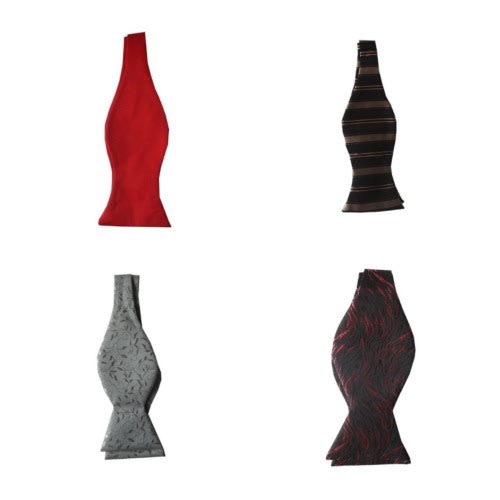 Self Bow Tie - 4 In 1 Pack