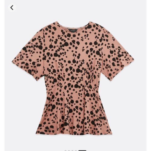Spot Tie Back Peplum