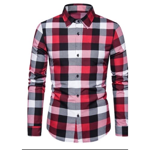 Men's Long-sleeved Shirt - Multicolor