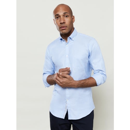 Oxford Selvedge Slim Fit Blue Shirt