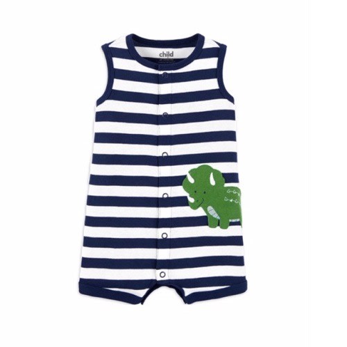 Child Of Mine Baby Boy Dino 1pc Sleeveless Romper