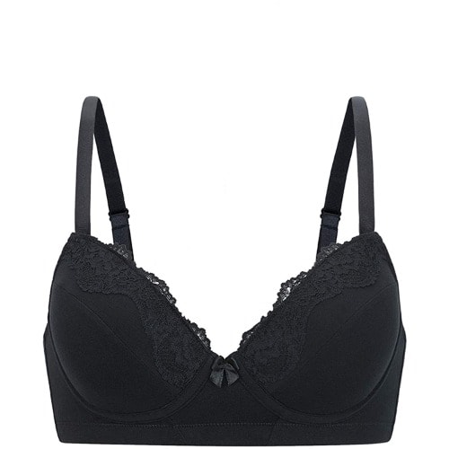 Non-wired Everyday Cotton Bra - Black