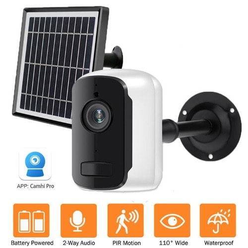 Solar Powered CCTV Wireless Wifi Ip Camera 1080p - 3mp