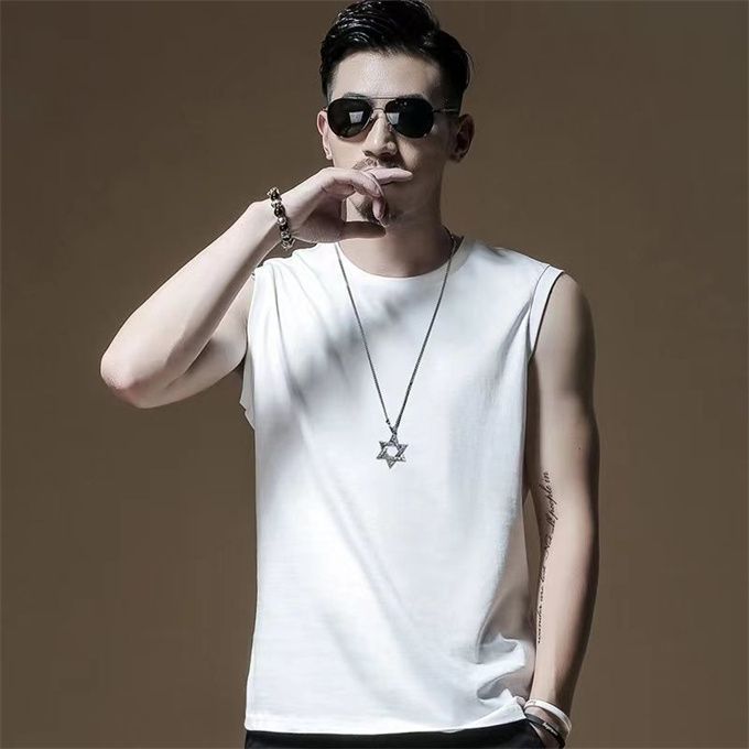 Men's Sleeveless T-shirt - White