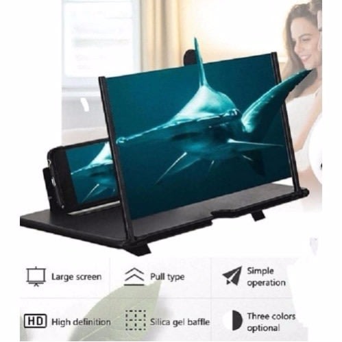 Mobile Phone Video Amplifier Enlarged Screen Magnifier - Blue