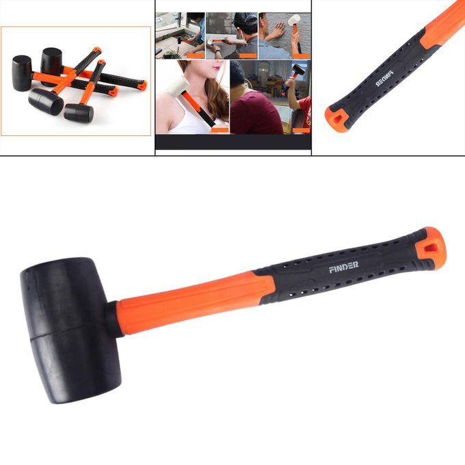 Mini Rubber Mallet With Wood Handle, 8oz 560g 20oz Black