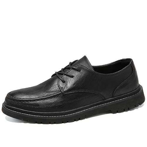 Mens Martins Boots Casual Leather Shoes-Black