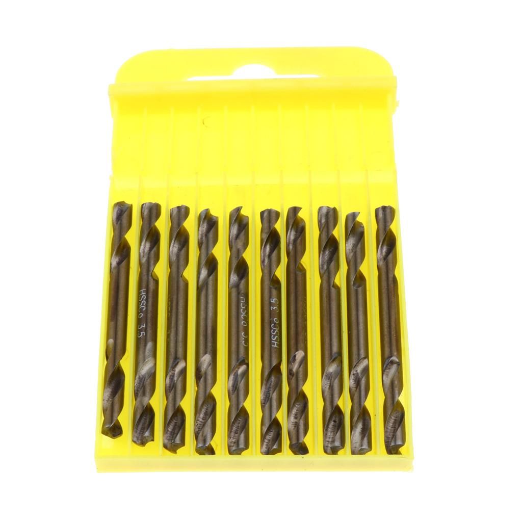 10 Pcs. 3.5mm Twist Drill HSS Drill Bit High Hardness, Good Wear