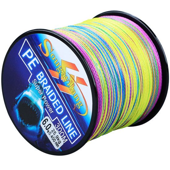 Line Braided Smooth Line Fishing Fishing 0.6-8.0# 6.3-32.8kg 4 Strands 300M Fishing PE Pesca Line Multifilament