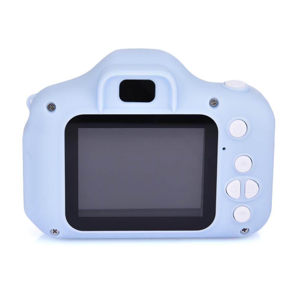 C3 Piglet Children Digital Camera Toy Take Pictures Baby Mini SLR Toy Camera Support TF Card Children's Educational Toddler Toys Blue