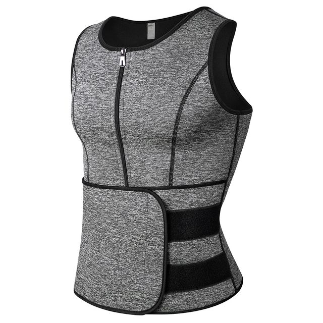 Men Body Shaper Waist Trainer Sauna Suit Sweat Vest Slimming Underwear Weight Loss Shirt Fat Burner