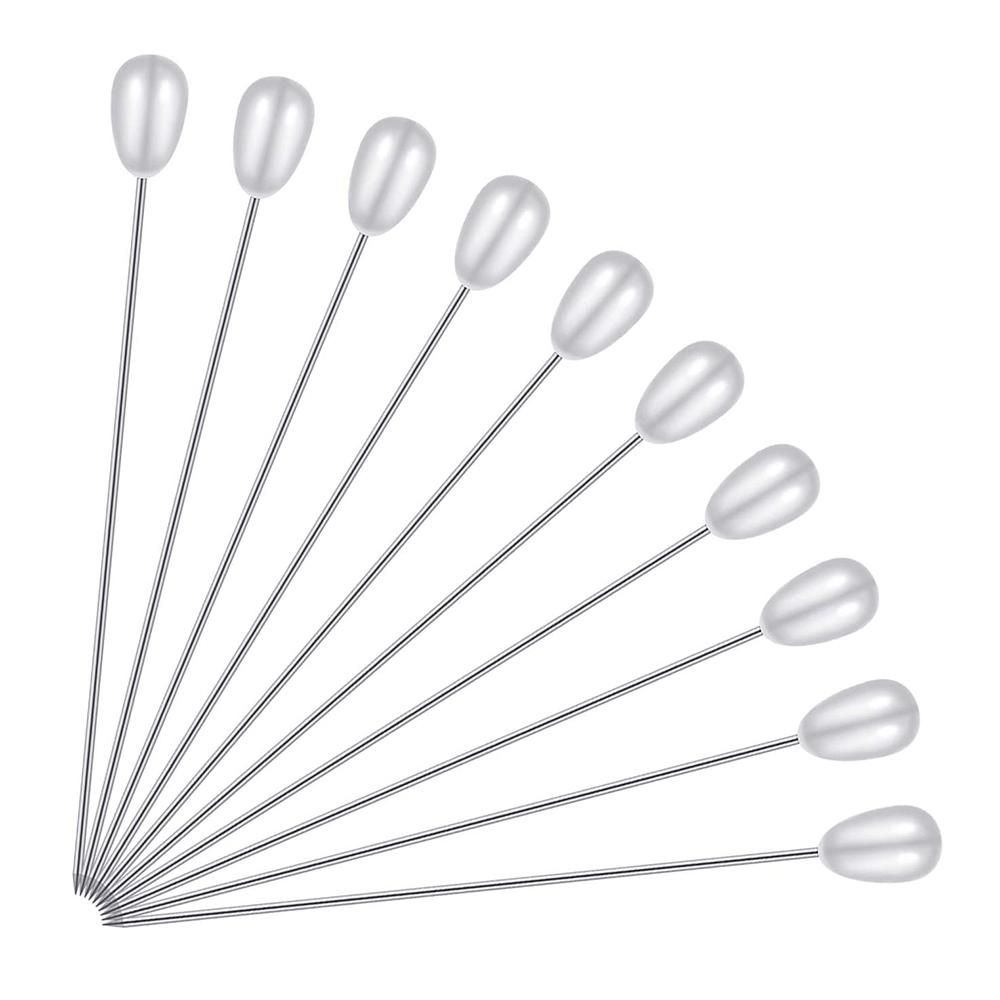 400 Pcs Long Teardrop Pearl Pins Straight Corsage Pins