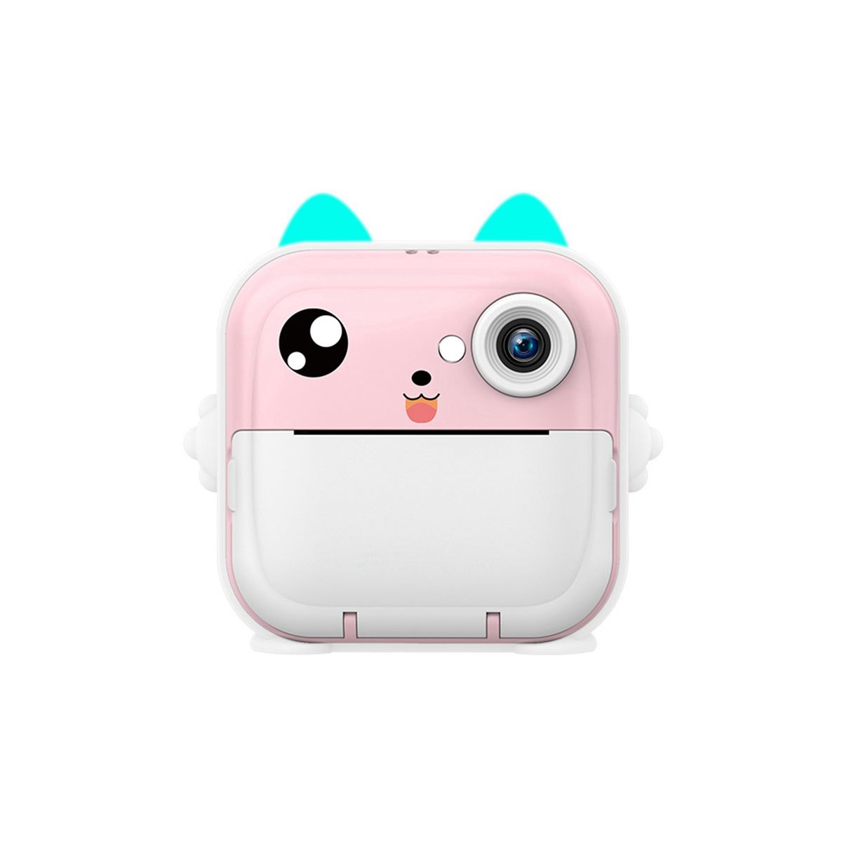16G Memory Children Mini Camera HD Digital Photography Camera Instant Print Camera for Girl Christmas Gift Pink