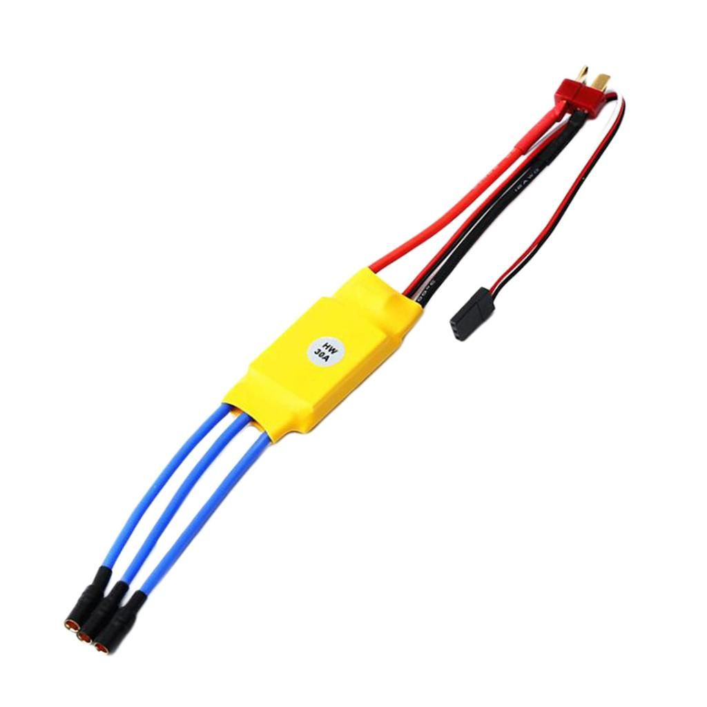30A T Plug 3.5mm Banana Connector Brushless Motor ESC For Airplane