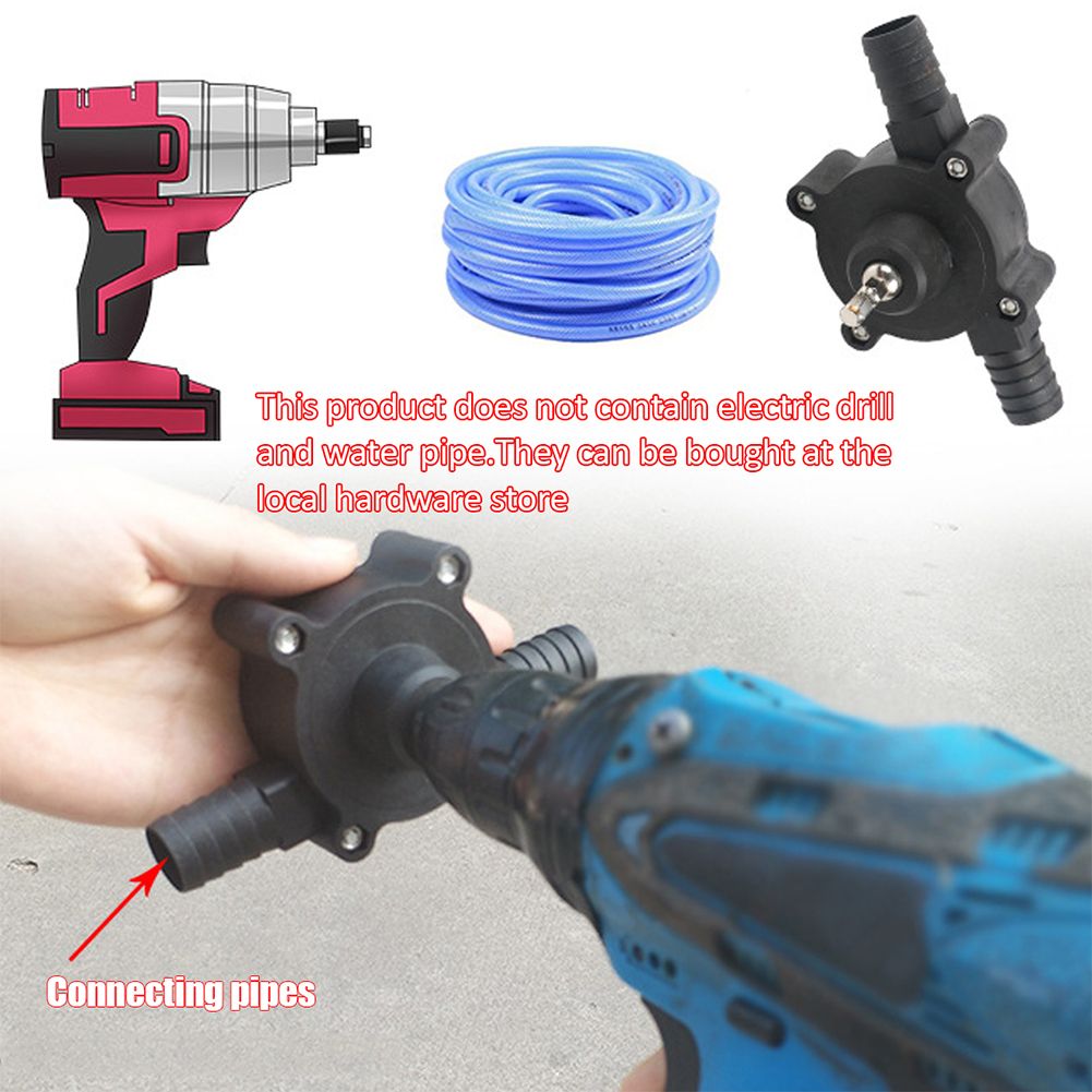 Oil Fluid Water Pump Self-priming Mini Hand Drill Liquid Transfer Pumps For Outdoor Personal Car