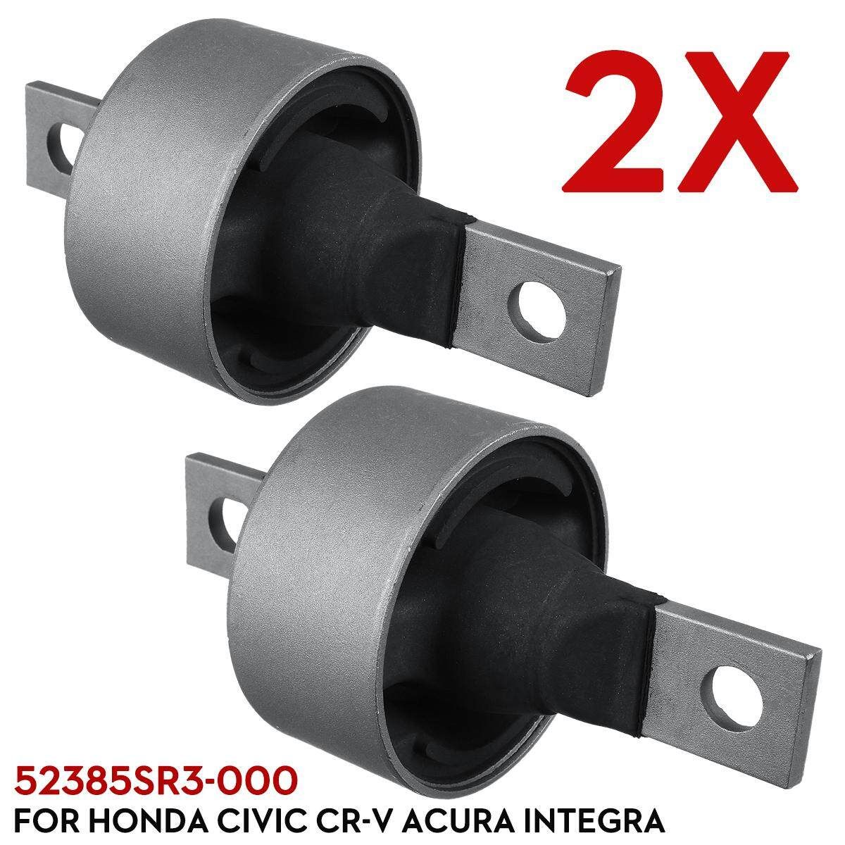 2Pcs Rear Lower Trailing Arm Bushing 52385 SR3-000 For Honda Civic CR-V Acura Integra
