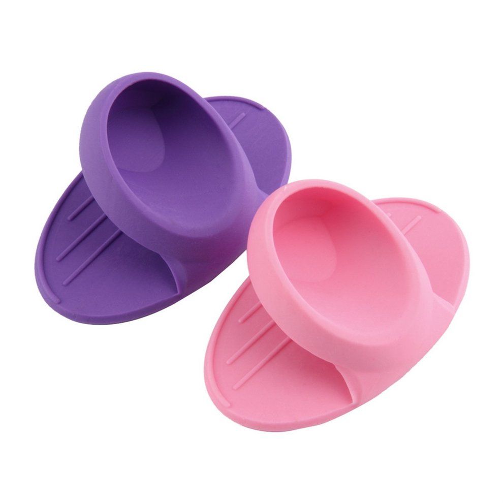 Kit Hen Dishes Sili One Oven Heat Insulated Finger Glove Mitt Prote Tor Hot-Random