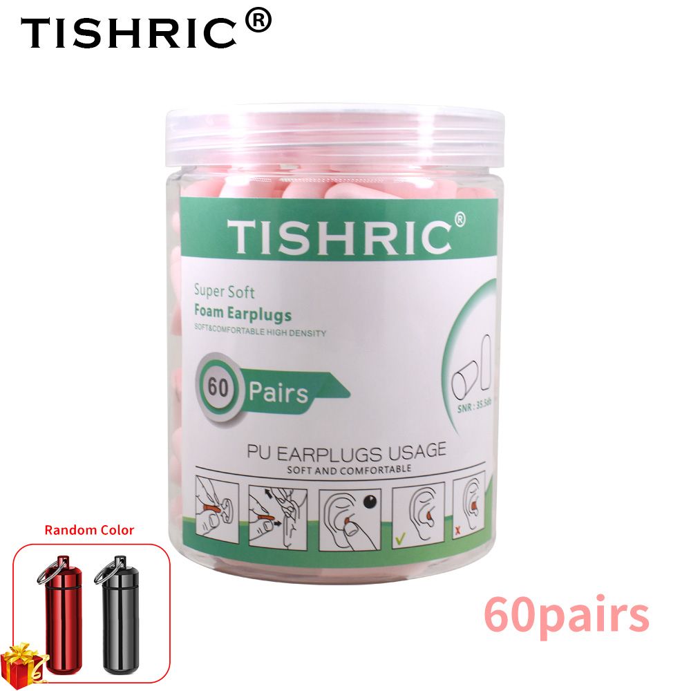 30/60 Pairs Ear Plugs Noise Cancelling 35.5db Soft Foam