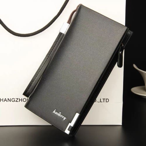 Unisex Multi-function Zipper Clutch & Wallet-Black