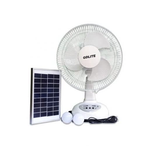 Rechargeable Fan With Solar Panel Gd-8019