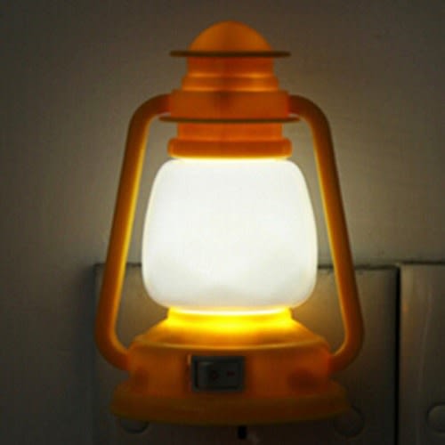 Mini Led Night Lamp Decoration Colorful Vintage Lantern - Yellow
