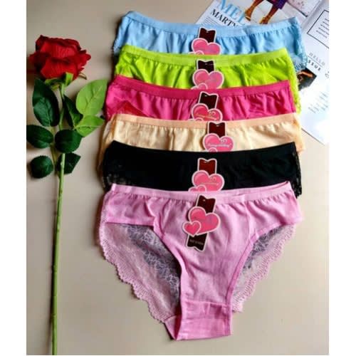 Ladies Sexy Cotton Pants - 6pcs