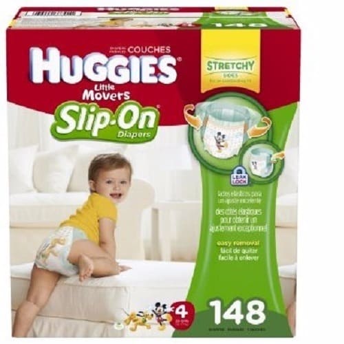 Little Movers Diaper Pants, Size 4, 148 Count