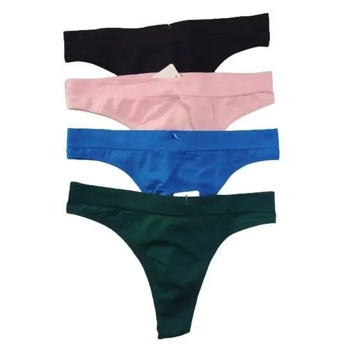 Fashion House Set Of Cotton G-string Pants - 4pcs