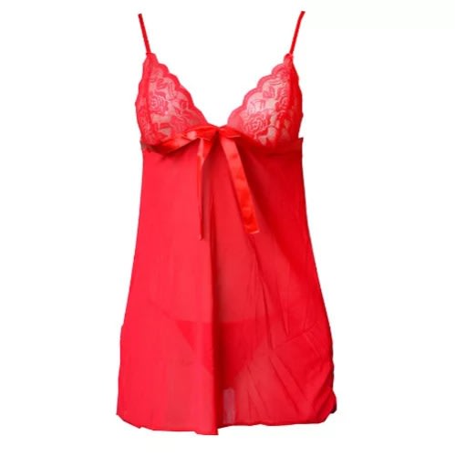 Ladies Sexy Night Dress + G-string - Red