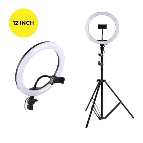 Selfie Ring Fill Led Light & Projection Stand - 12