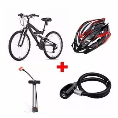 Adult Sports Bicycle With Helmet, Hand Pump & Steel Wire Rope Bicycle Lock