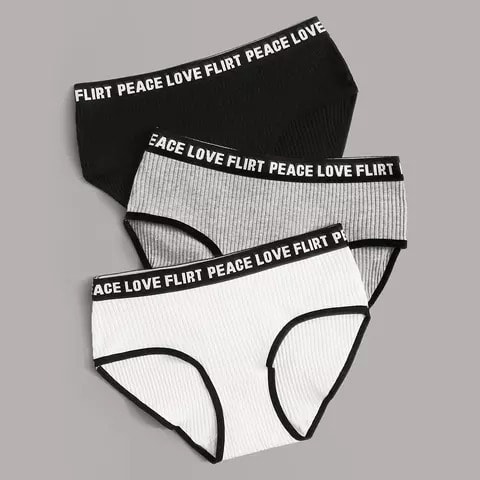 Breathable Cotton Underwears - 3pcs