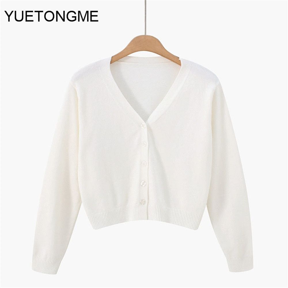 Sweet Cute Girl Knitting Sweater Lazy Simple Style Sleeve Harajuku-