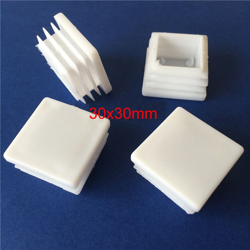 Plastic Square Tube Plug  Nese Steel  Cap Table And Chair Stool Mat Not Easy To Wear Plastic Material-30x30mm