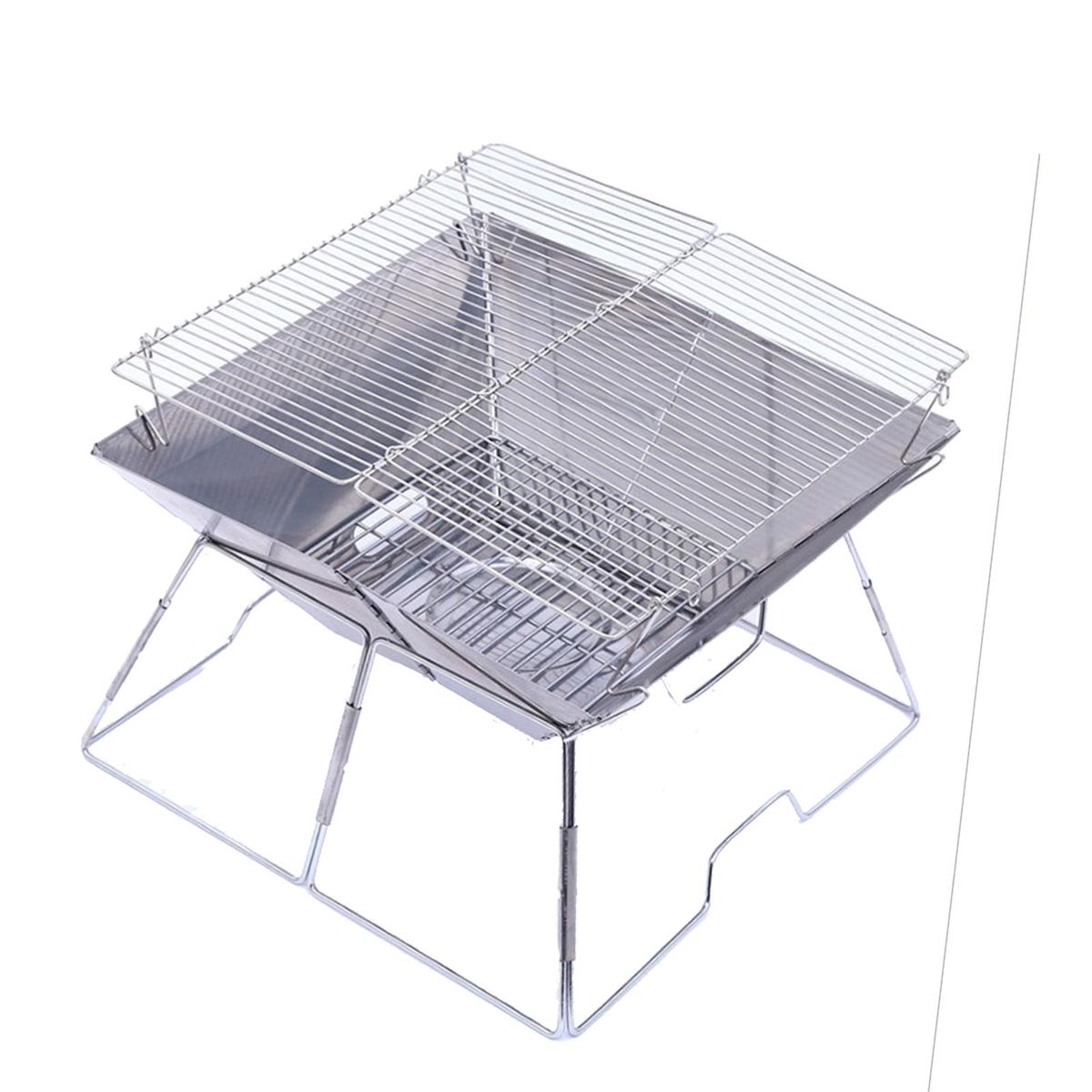 Grill Sturdy With Carrying Bag  Folding BBQ Without Tray