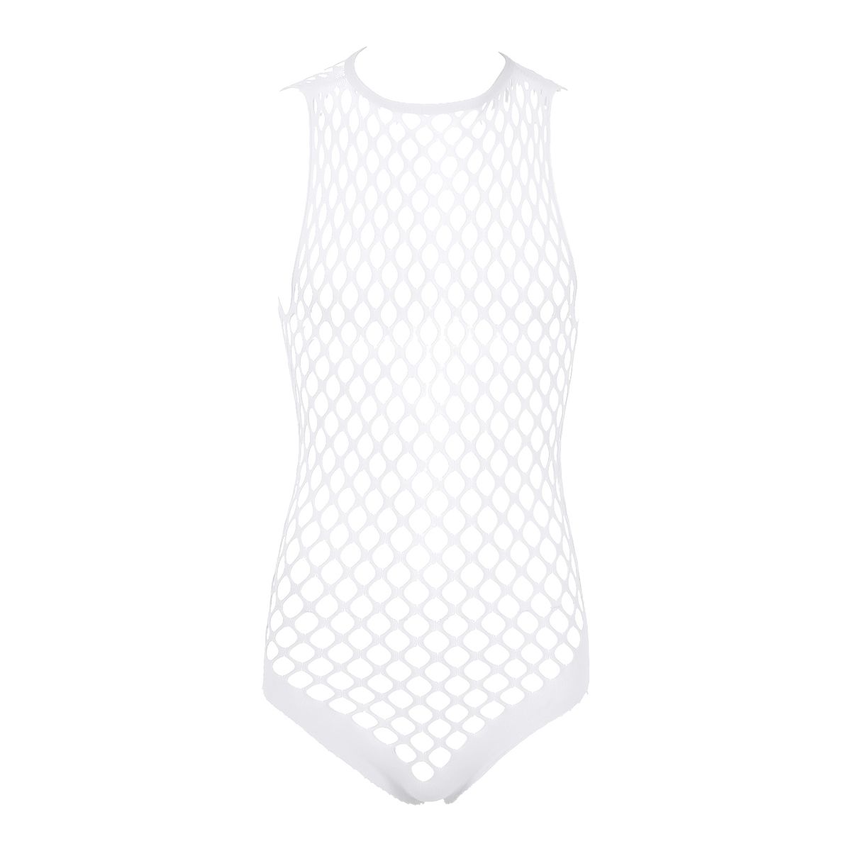 Mens  Hollow Out Netted Y Bodystockings See-through Stretchy Bodysuits