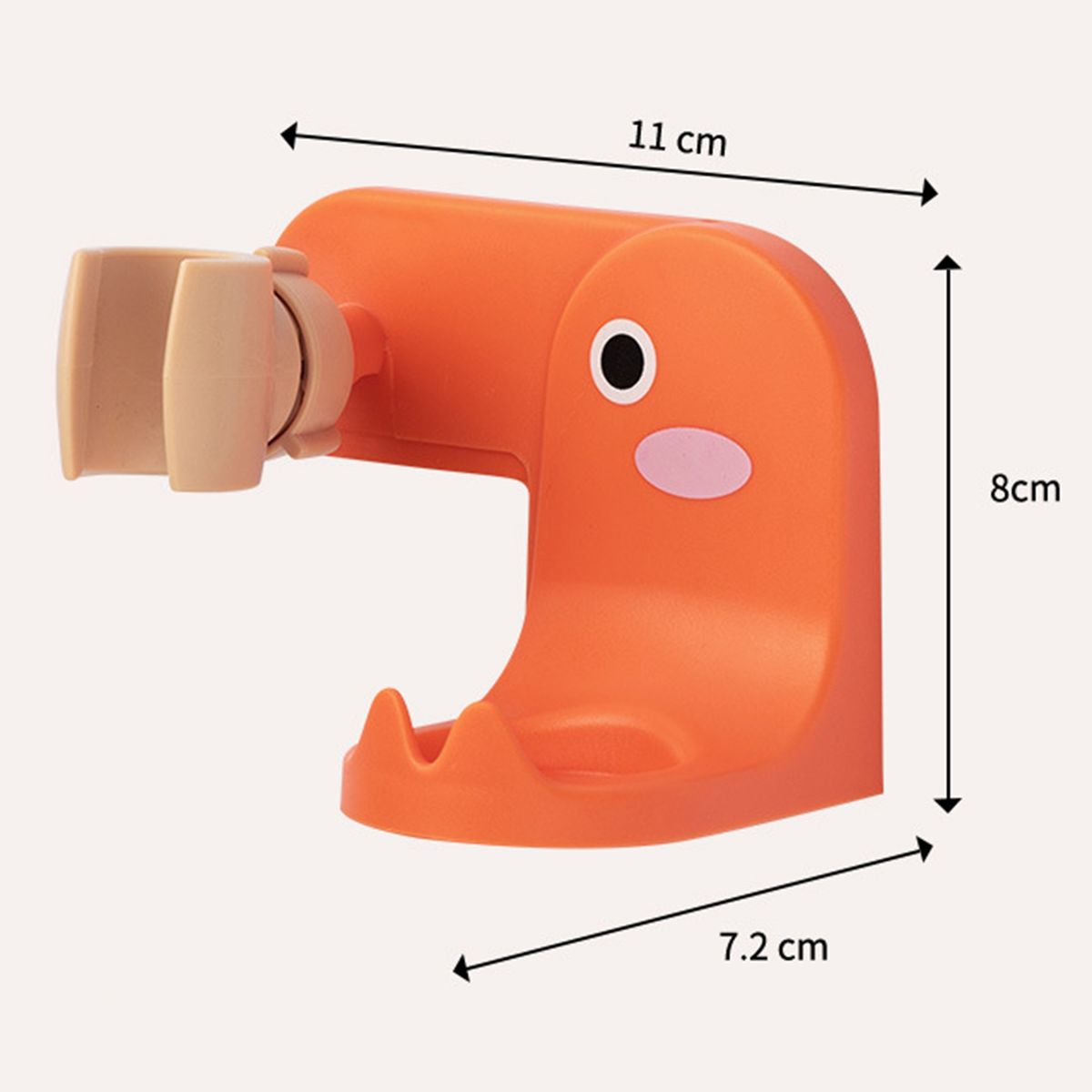 Shower Head Holder Shampoo Holder Shower Bracket Orange