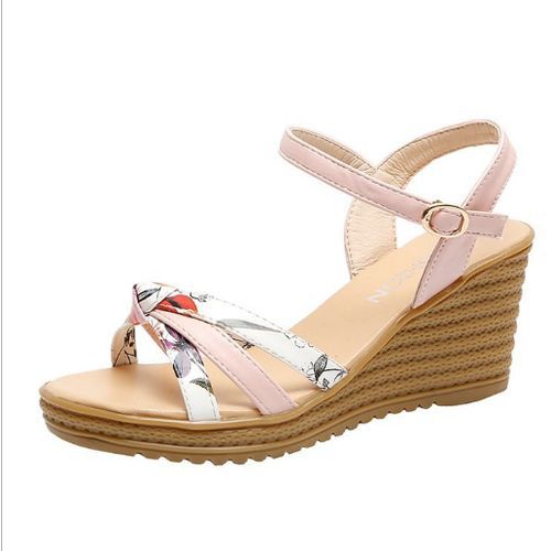 Ladies Breathable High Heels-Pink