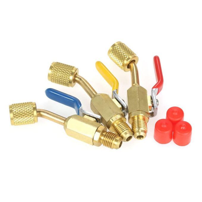Vacuum Pump Adapter For R134A, R410A, R22 And R12 Charging Hoses