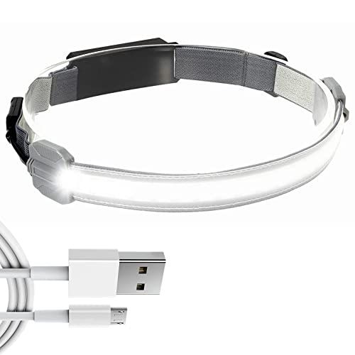 ZNNLite Headband Light LED Headlamp Rechargeable Light Bar H