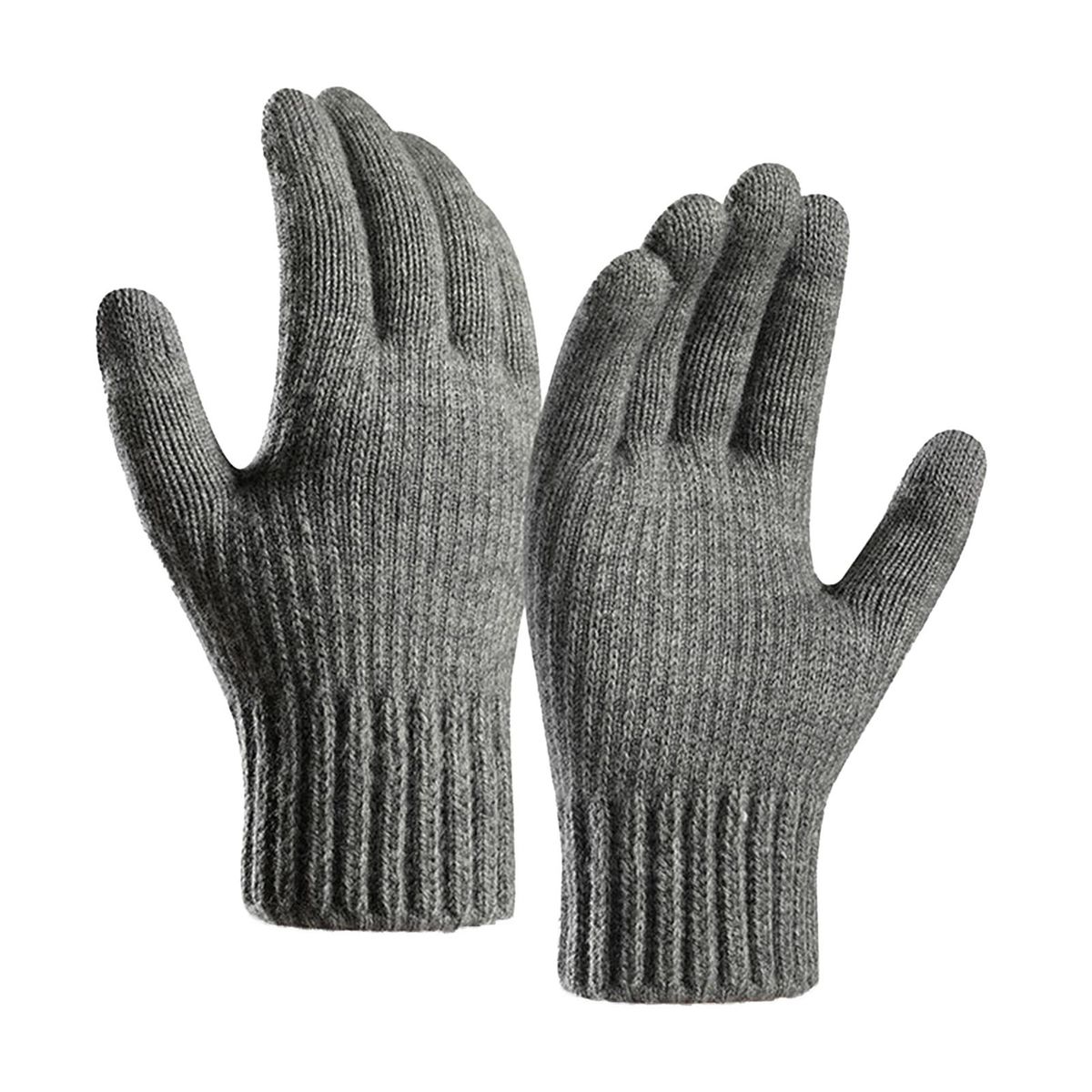 1 Pair Men Cold Winter Male Sports Motorbike Bicycle Light Grey